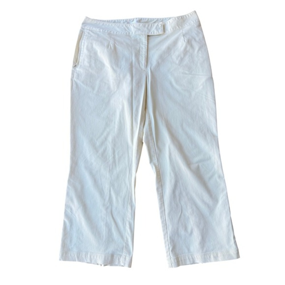 Nike‎ Golf Dri-FIT Golf Pants Womens Size 14 L Yellow Capri Cropped Performance